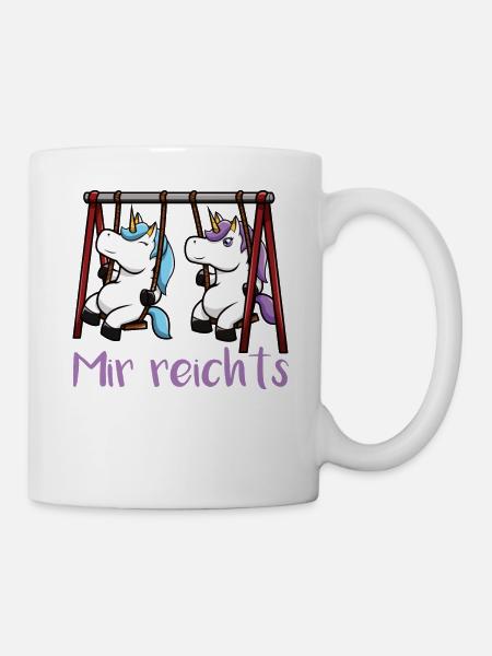 Einhorn Mir Reichts Ich Geh Schaukeln Schaukel Spi - Tasse - Weiß
