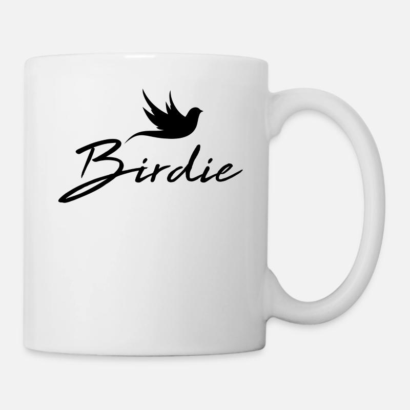 Birdie black - Tasse - Weiß