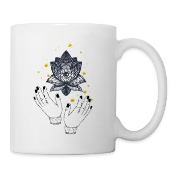Hamsa / yoga / meditation - Mug - white - Right