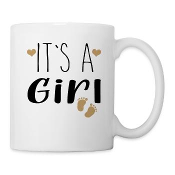 Gender reveal | It's a girl - Mug - white - Right