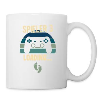 Schwangerschaft Werdender Papa Vater Babyparty - Tasse - Weiß - Rechts