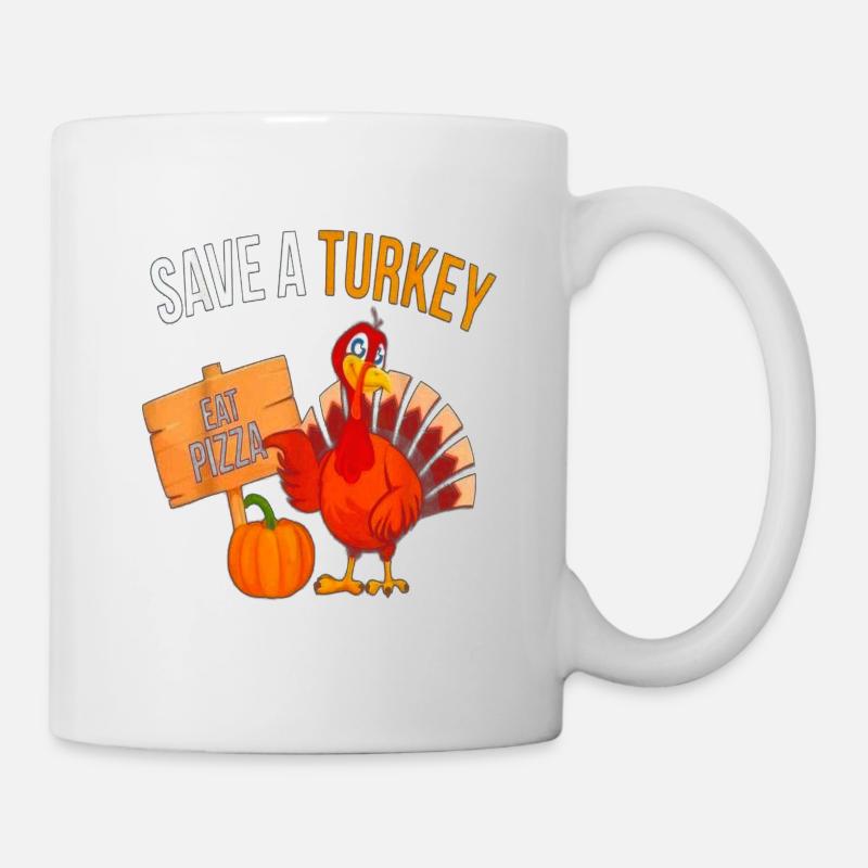 Dinde de Thanksgiving - Mug blanc - blanc