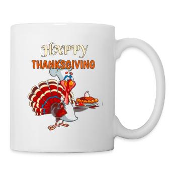 Dinde de Thanksgiving - Mug blanc - blanc - Droite