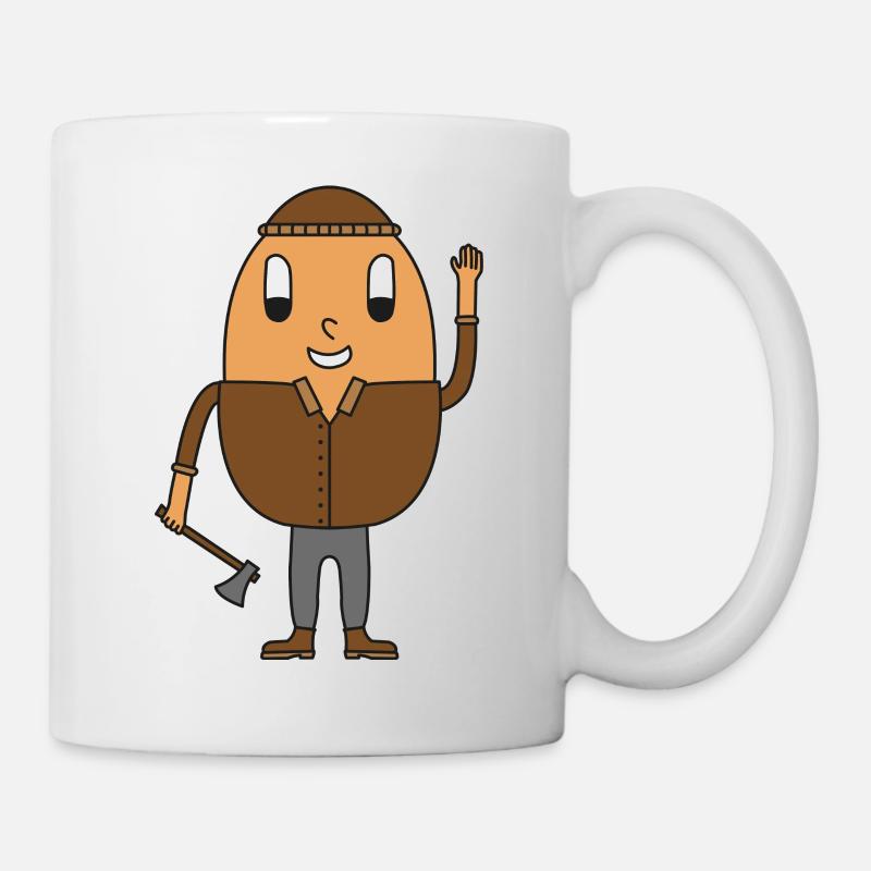 Egg lumberjack - Mug - white
