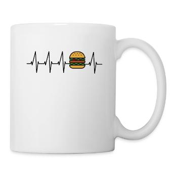 Burger - Tasse - Weiß - Rechts