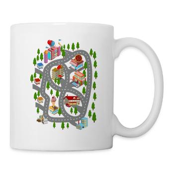 Car Play Mat Cadeau de la journée papa - Mug blanc - blanc - Droite