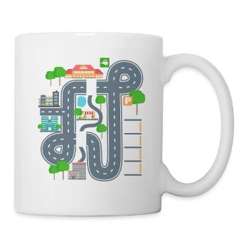 Car Play Mat Shirt for Dad - Mug - white - Right