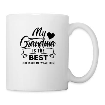 Meine Oma ist die Beste Großmutter Großmama Omi - Tasse - Weiß - Rechts