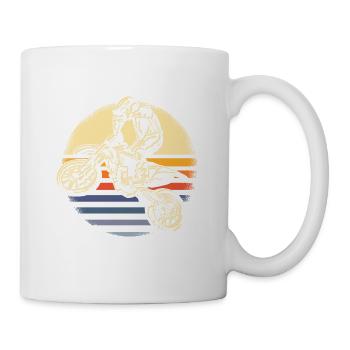 Motocross Vintage Sport - Tasse - Weiß - Rechts