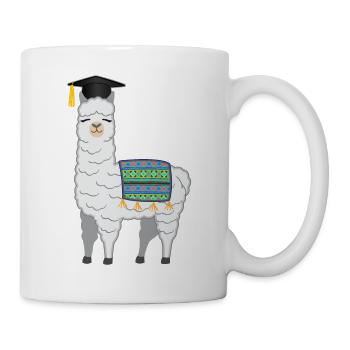 Bachelor Master Degree Llama Alpaca - Mug - white - Right