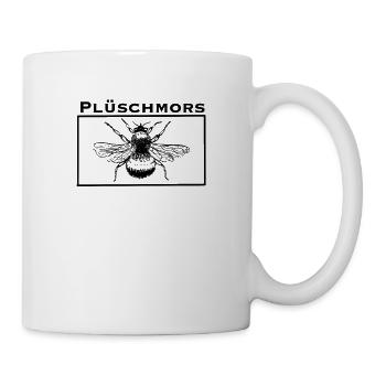 Plüschmors Hummeln Bienen Imker Geschenkidee - Tasse - Weiß - Rechts