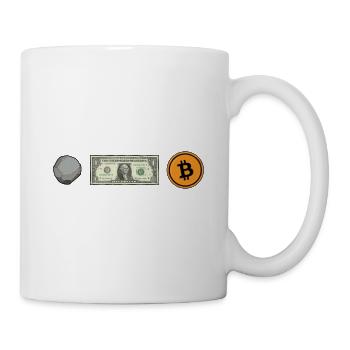 Évolution du Bitcoin - Mug blanc - blanc - Droite