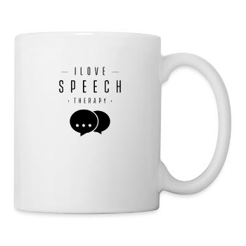 I love speech therapy speech therapist speech therapist pronunciation - Mug - white - Right