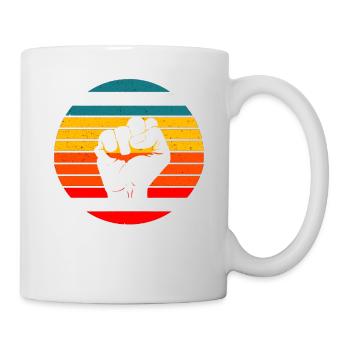 garder les immigrés expulser les racistes - Mug blanc - blanc - Droite