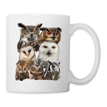 Nocturnal raptors - Mug - white - Right
