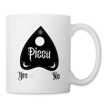Pizza Ouija Yes No Ouijaboard Witchcraft gothic - Mug - white - Right