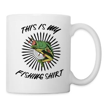 C'est ma chemise de pêche - Mug blanc - blanc - Droite