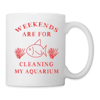 Aquarium - Tasse - Weiß - Rechts