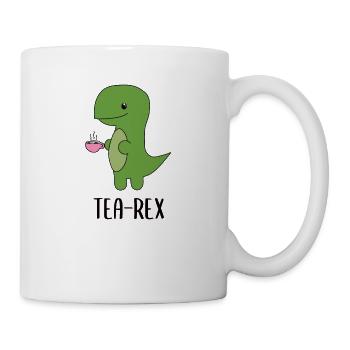 Tea-Rex cute green dinosaur dino - Mug - white - Right