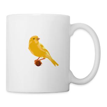 Canary on branch - Mug - white - Right