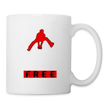 Free running gift for parkour runner friends - Mug - white - Right