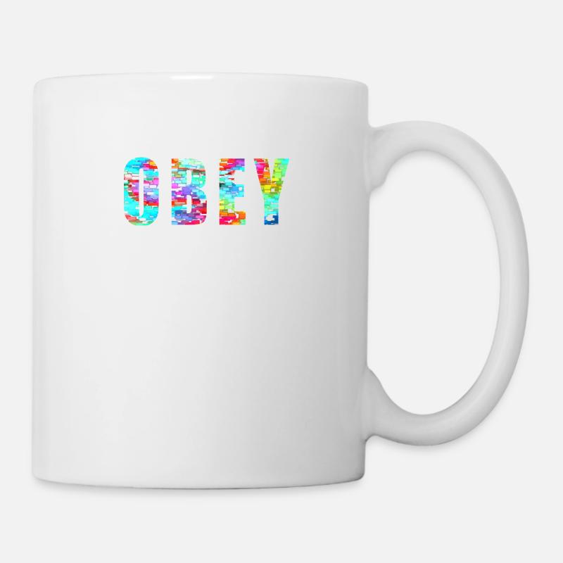 OBÉIT - Mug blanc - blanc