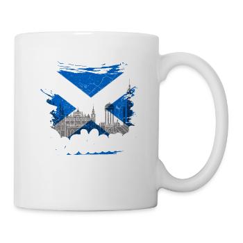 Scotland Flag Scottish Coat of Arms Scots - Mug - white - Right