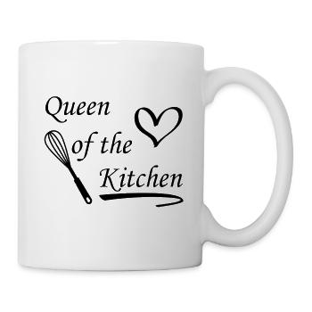Reine de la cuisine - Mug blanc - blanc - Droite