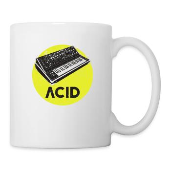 Retro Synthesizer Acid Techno House Analog - Mug - white - Right