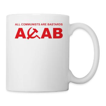 ACAB All communists are bastards - Mug - white - Right