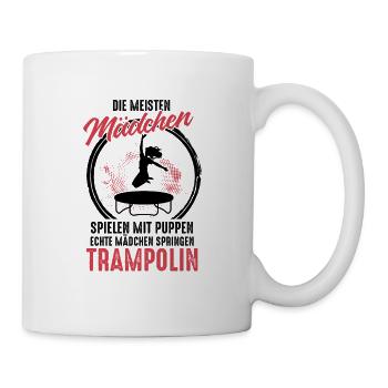 Trampolin Trampolinspringen Trampolinspringer Lust - Tasse - Weiß - Rechts