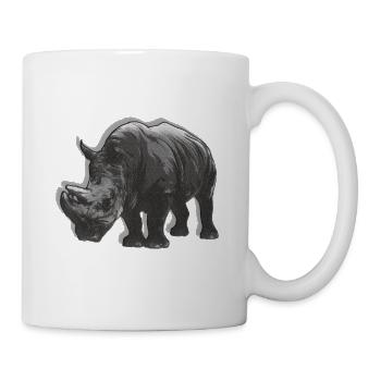 Nashorn - Tasse - Weiß - Rechts