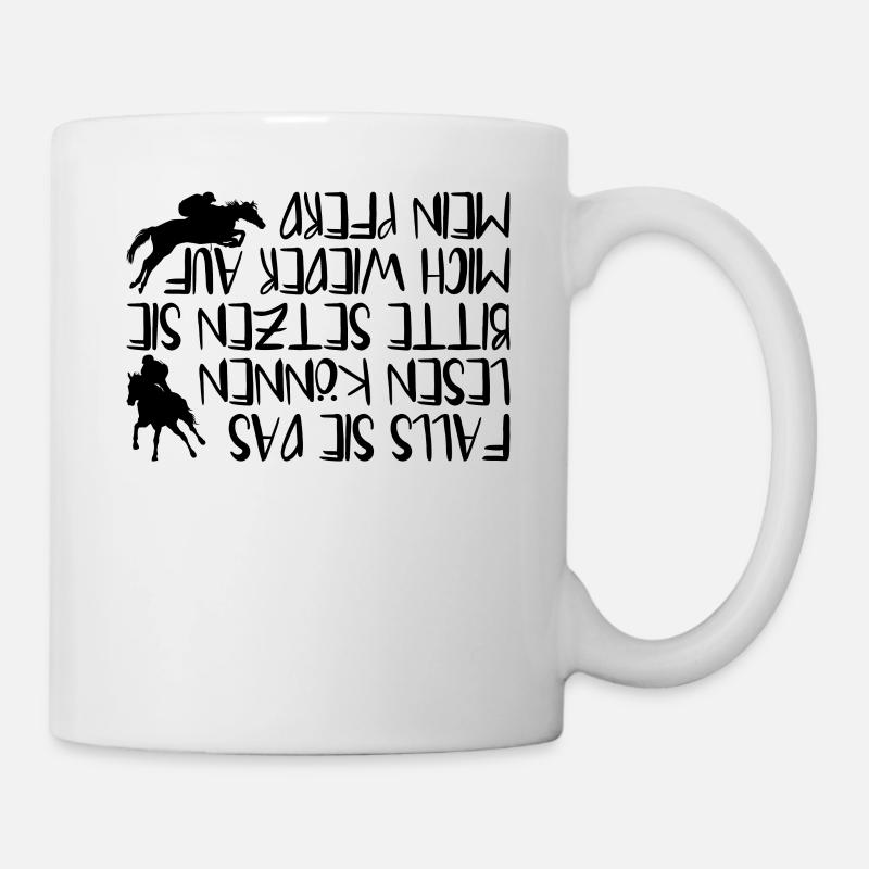 süßes Pferd Geschenk reiten pferde pony - Tasse - Weiß