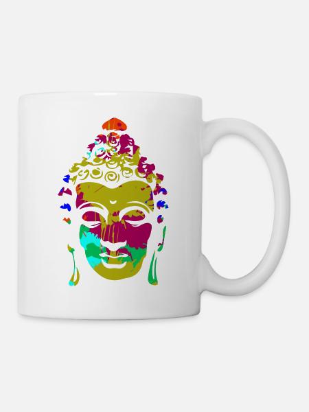 Buddha Meditation Ying Yang - Tasse - Weiß
