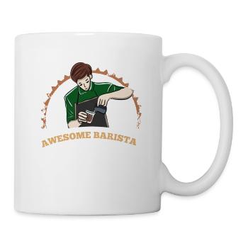 Awesome Barista - Barista - Tasse - Weiß - Rechts