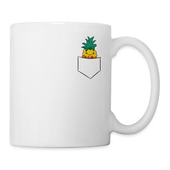 Funny Fruit In A Pocket Summer Pineapple Love - Mug - white - Right