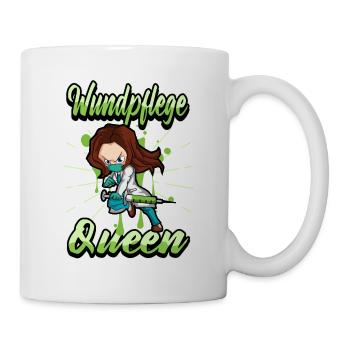 Lustig Krankenschwester Ärztin Spruch Geschenk - Tasse - Weiß - Rechts