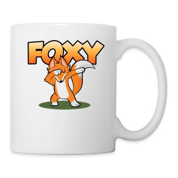 Dab Dabbing Danse Disco Foxy Fox - Mug blanc - blanc - Droite