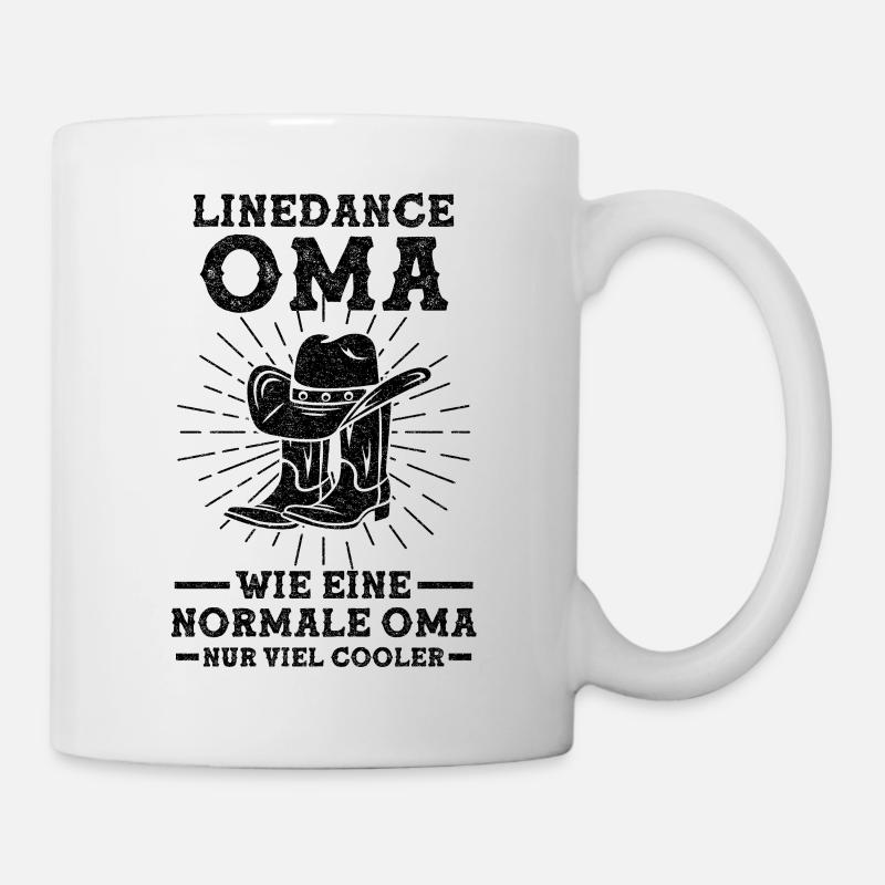 Line Dance Großmutter Tänzerin Country Western Oma - Tasse - Weiß