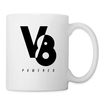Ventilateur de SUV de ramassage de voiture de muscle de moteur de V8 - Mug blanc - blanc - Droite