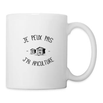 Je peux pas j'ai apiculture - Mug blanc - blanc - Droite