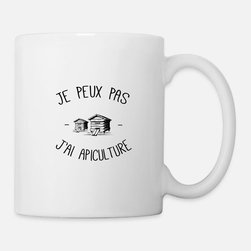 Je peux pas j'ai apiculture - Mug blanc - blanc