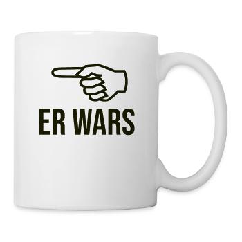 Er wars - Tasse - Weiß - Rechts