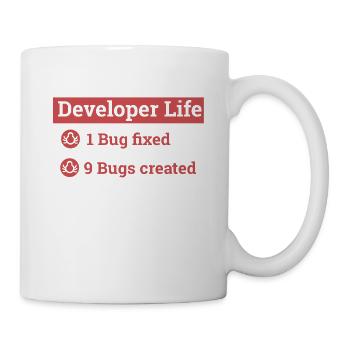 "Developer life" | Programmer, Programmer - Mug - white - Right