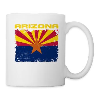 Arizona Flagge - Tasse - Weiß - Rechts