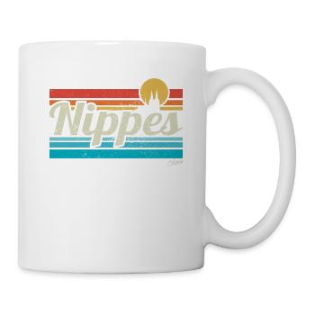 Nippes Veedel Köln Viertel Retro Vintage Surfer - Tasse - Weiß - Rechts