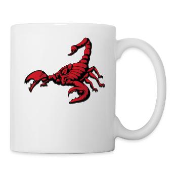 Skorpion Scorpio Sternzeichen - Tasse - Weiß - Rechts