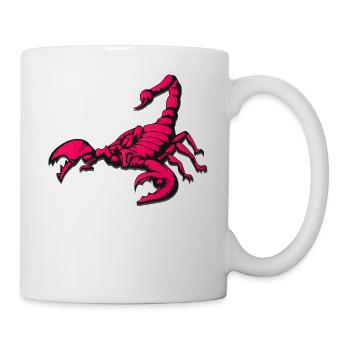 Skorpion Scorpio Sternzeichen - Tasse - Weiß - Rechts