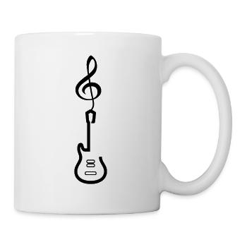 E guitare Musique - Mug blanc - blanc - Droite