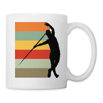 Javelin throwing javelin thrower javelin thrower gift - Mug - white - Right